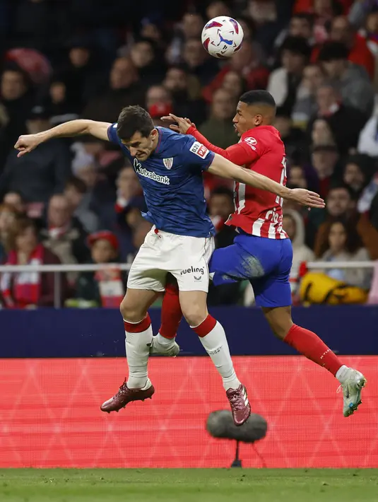 Atletico Madrid meraih kemenangan penting 3-1 atas rival mereka, Athletic Bilbao. (OSCAR DEL POZO / AFP)