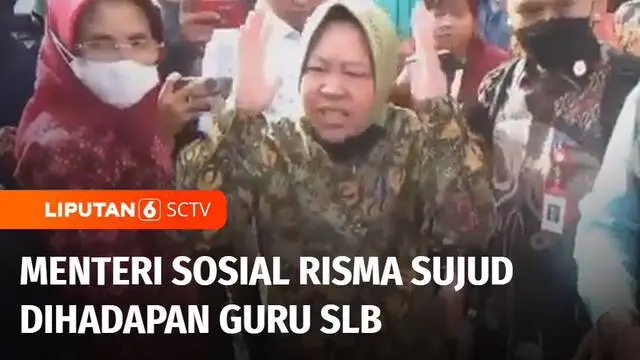 Kejadian mengejutkan terjadi saat Menteri Sosial Tri Rismaharini berkunjung ke Balai Wyata Guna di Kota Bandung, Jawa Barat. Saat berdebat soal hibah dan perbaikan gedung Sekolah Luar Biasa Pajajaran, Risma tiba-tiba bersujud di depan guru dan wali m...