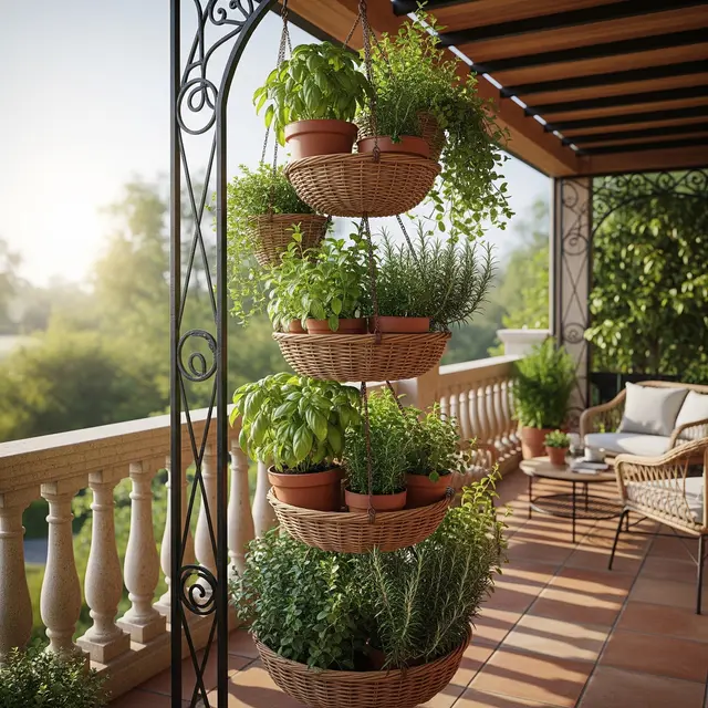 Inspirasi Kebun Herbal Minimalis (AI)