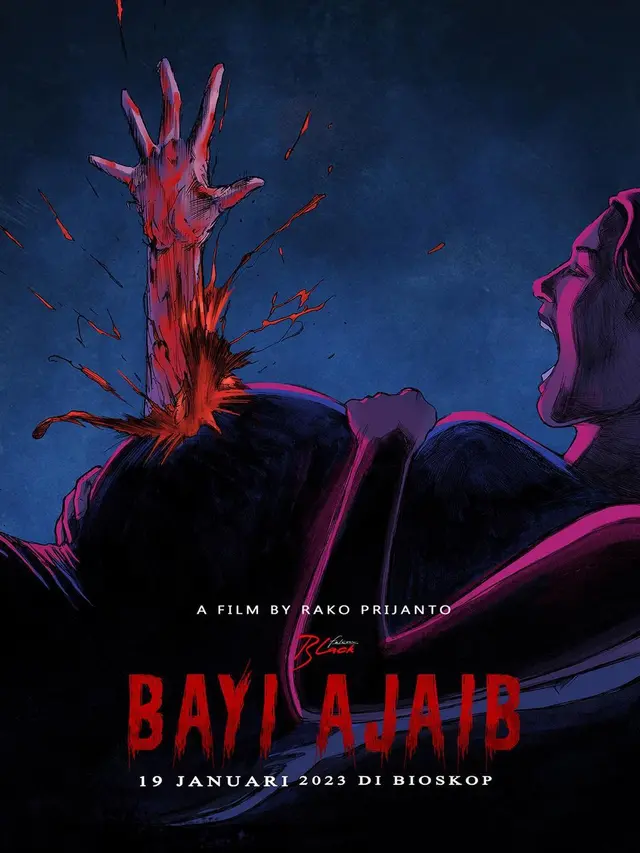 Poster fan art Bayi Ajaib. (Foto: Dok. Instagram @vinogbastian__)