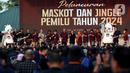 Komisi Pemilihan Umum (KPU) RI secara resmi meluncurkan maskot Pemilu 2024 serta jingle untuk gelaran pesta demokrasi Pemilu serentak 2024 di Ancol, Jakarta, Jumat (2/12/2022). Peluncuran maskot dan jingle Pemilu 2024 tersebut dilakukan langsung oleh Ketua KPU Hasyim Asy'ari dan jajarannya. (Liputan6.com/Johan Tallo)