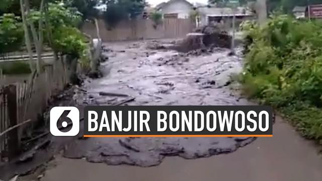 Banjir bandang melanda Desa Sempol, Bondowoso Rabu (29/01/2020) yang disebabkan hujan dengan intensitas tinggi di wilayah Gunung Suket, Jampit.