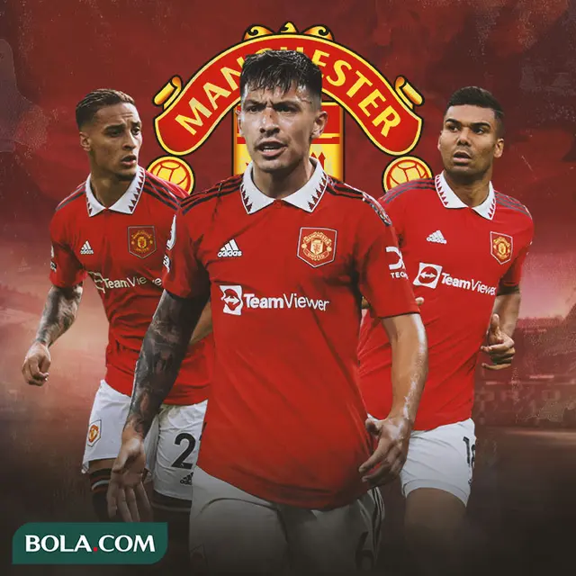 Manchester United - Antony, Lisandro Martinez, Casemiro