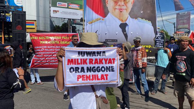 Demo Desak Bupati Pati Mundur dan Janji Polisi Tangkap Pelaku Kekerasan