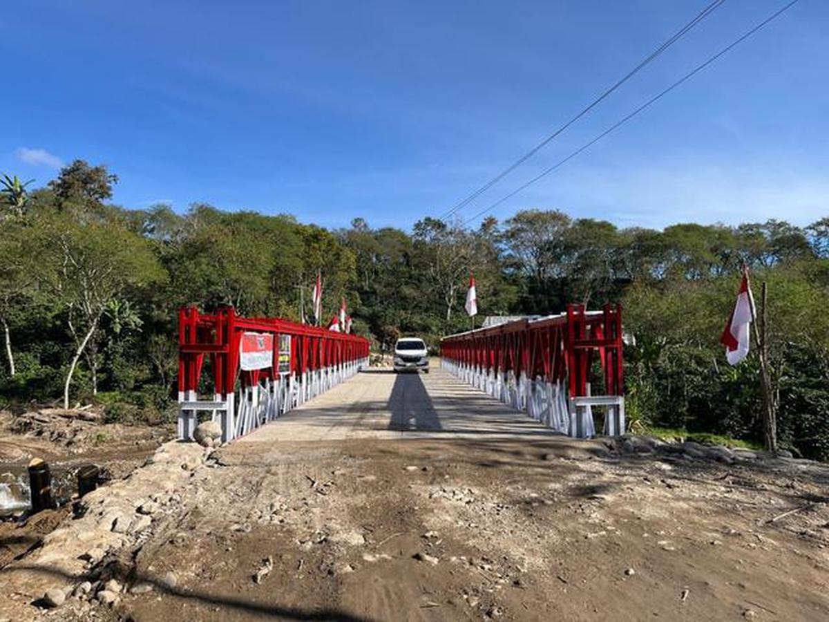 TNI Rampungkan Dua Jembatan Darurat di Aceh, Akses Wilayah Pascabanjir Mulai Pulih