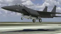 Canggih! Militer AS Akan Luncurkan Satelit dari Perut  Jet F-15E