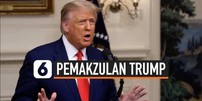 VIDEO: Donald Trump, Presiden AS Pertama yang Dimakzulkan Dua Kali