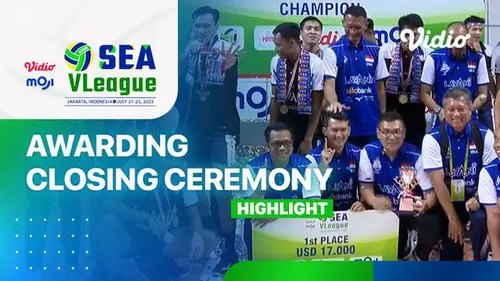 VIDEO: Seremoni Timnas Bola Voli Indonesia Juara SEA VLeague 2023