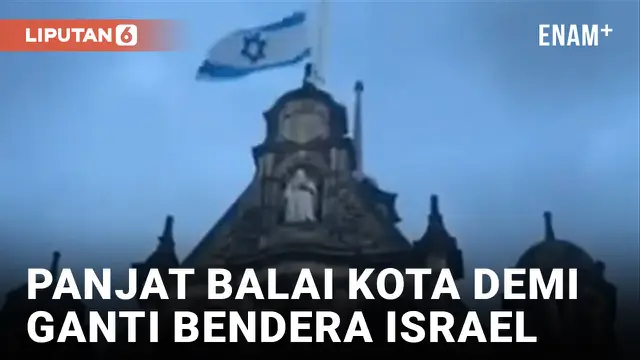 Buang Bendera Israel, Demonstran Kibarkan Kepunyaan Palestina di Balai Kota Sheffield Inggris