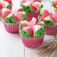 Ilustrasi bolu kukus semangka./Copyright shutterstock.com/id/g/kwanchaichaiudom