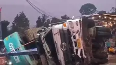 Trek Cugenang Memakan Korban, Korban Terpental Dihantam Truk Backhoe