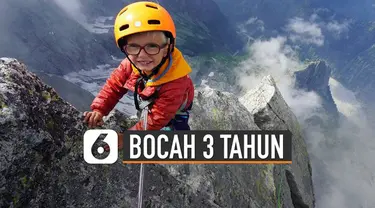 Mendaki gunung memang menjadi olahraga yang digemari banyak orang. Tetapi bagaimana jika yang mendaki gunung itu adalah bocah umur 3 tahun.