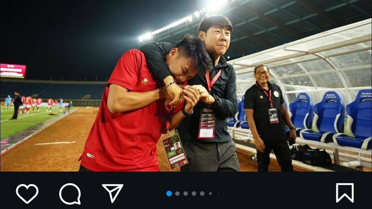 Pesan perpisahan emosional pemain TImnas Indonesia ke Shin Tae-yong