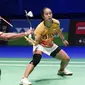 Rehan Naufal Kusharjanto/Lisa Ayu Kusumawati berhasil menyudahi permainan Kyohei Yamashita/Naru Shinoya dalam waktu 76 menit. (AP/PA/Zac Goodwin)