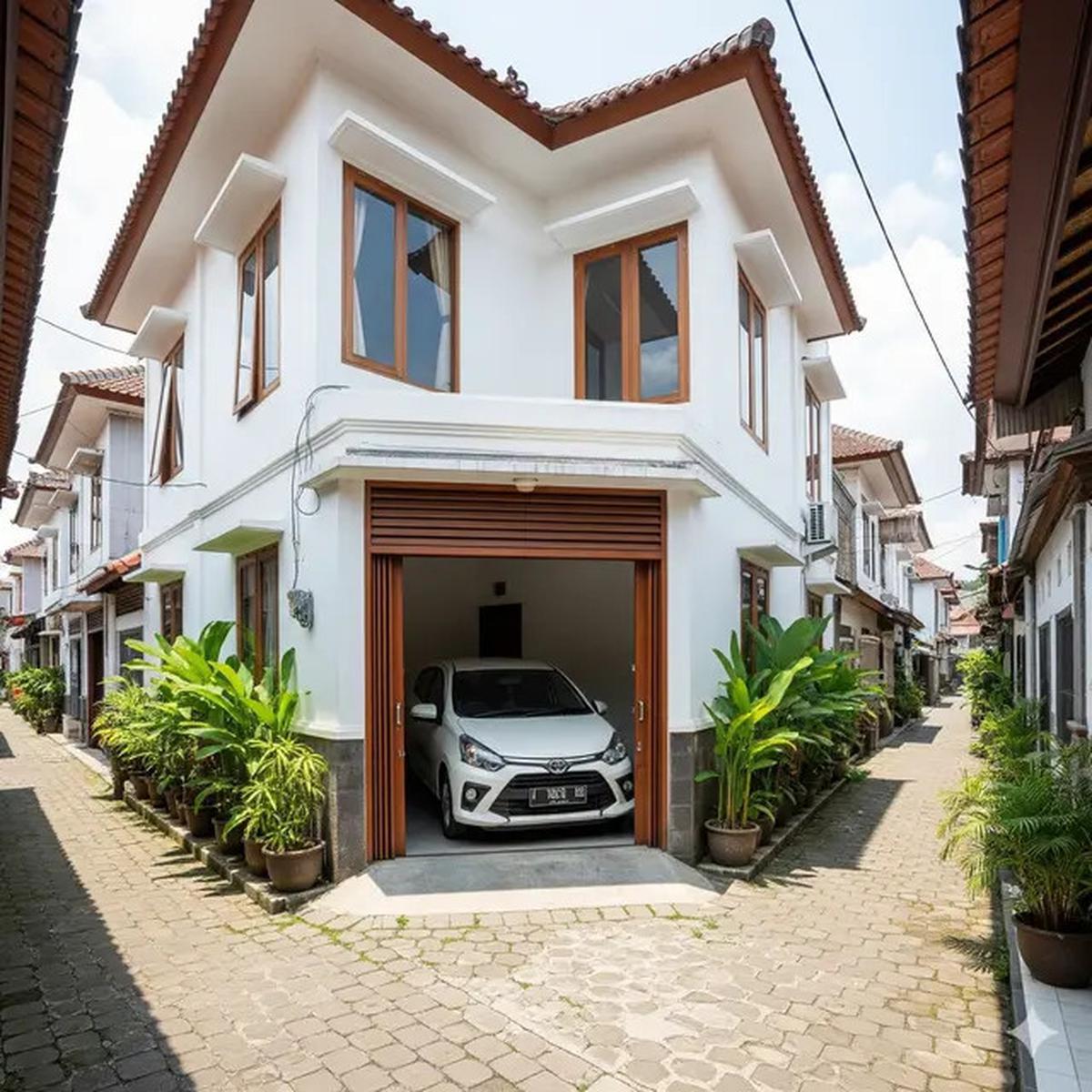 10 Desain Rumah Sempit Ada Garasi Mobil Kecil, Solusi Lahan Terbatas