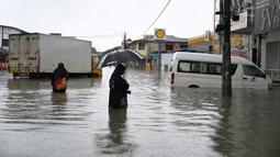 Banjir besar melanda wilayah Malaysia utara dan Thailand selatan. (MOHD RASFAN/AFP)