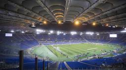 Stadion  Olimpico tempat berlangsungnya laga Serie A Liga Italia antara SS Lazio vs Hellas Verona, Lazio menang telak 5-2. (EPA/Claudio Peri)
