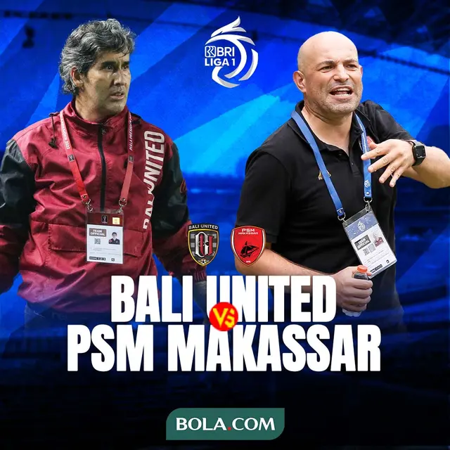 BRI Liga 1 - Duel Pelatih - Bali United Vs PSM Makassar