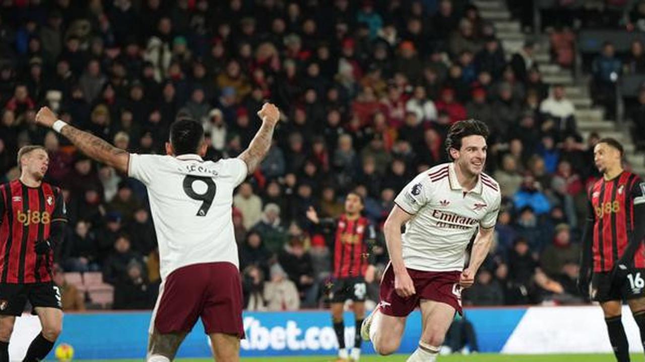 Deretan Statistik Saat Declan Rice Mencetak Brace dalam Kemenangan Arsenal atas Bournemouth di Liga Inggris