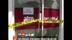 Untuk keperluan penyelidikan, garis polisi dipasang di sekitar mesin ATM.
