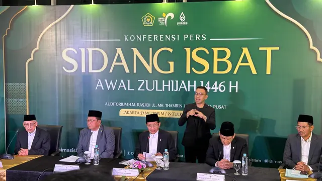 Sidang Isbat penetapan 1 Dzulhijjah 1446 H dan Lebaran Idul Adha 2025.