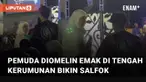 Aksi seorang emak susul anaknya yang sedang nonton konser mengundang perhatian