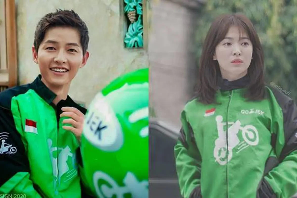 7 Editan Foto Seleb Korea Jadi Driver Ojol, Song Hye Kyo Paling Curi Perhatian