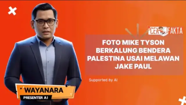 Semenit Melawan Hoax: Mike Tyson Berkalung Bendera Palestina