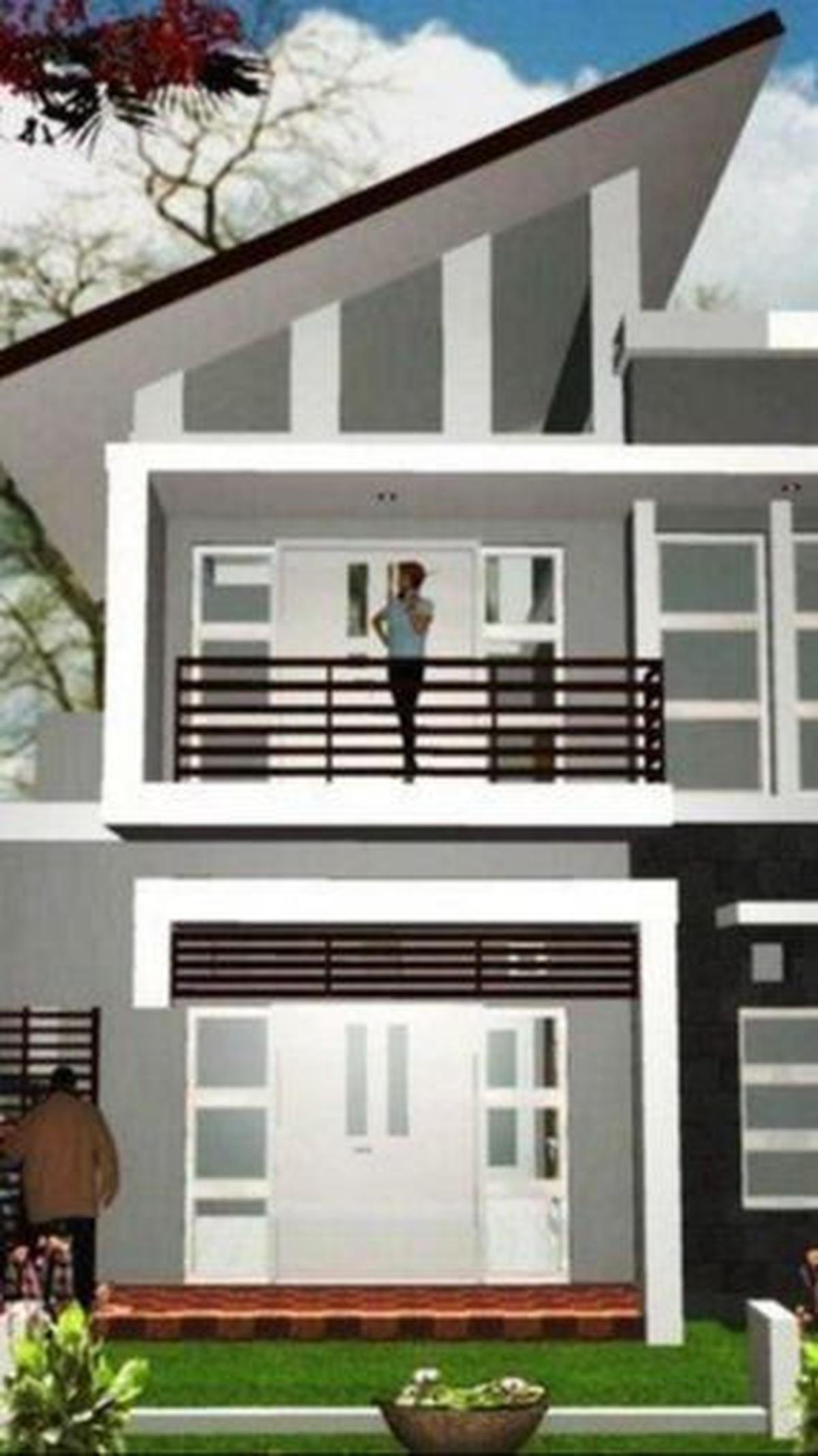 Rumah Minimalis 2 Lantai Type 36 Atap Miring