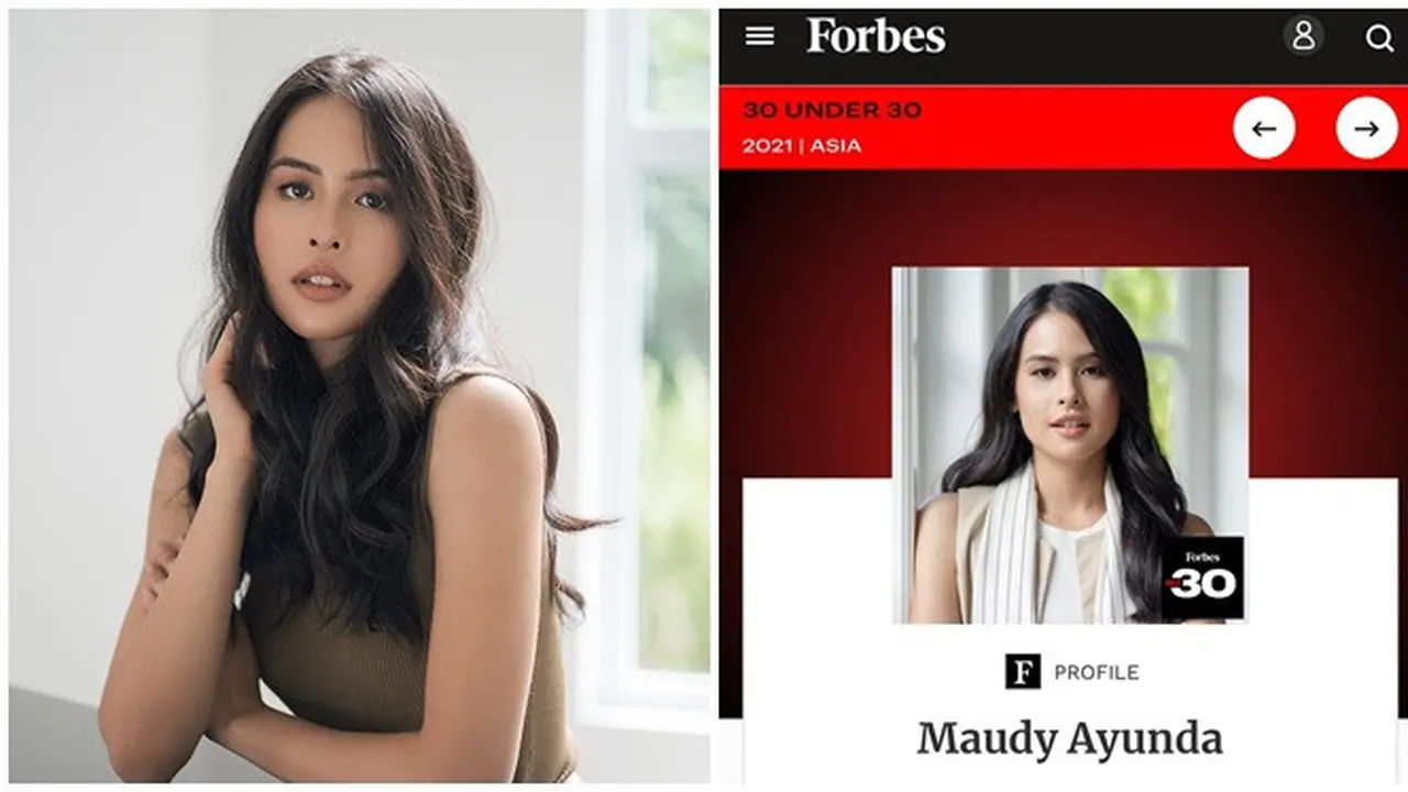 Maudy Ayunda Masuk dalam Forbers 30 Under 30, Ini 7 Potret Perjalanan Kariernya
