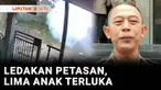 Terus kami ingatkan soal bahaya bermain petasan. Terdapat lima anak terluka akibat ledakan yang terjadi di sebuah rumah di Kota Malang, Jawa Timur. Diduga ledakan berasal dari petasan rakitan.