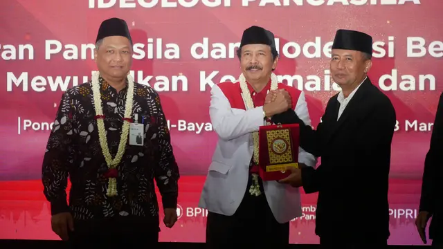 Sosialisasi peran pancasila dalam moderasi beragama yang digelar BPIP di STMIK Komputama El Bayan Cilacap. (Foto: Liputan6.com/STMIK Komputama)