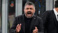 Reaksi pelatih Italia, Gennaro Gattuso saat melawan Norwegia di Kualifikasi Piala Dunia 2026, Senin 17 November 2025. (AP Photo/Luca Bruno)