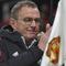 Manajer Manchester United Ralf Rangnick sebelum pertandingan sepak bola Liga Inggris antara Manchester United dan Burnley di Old Trafford di Manchester, Inggris, Kamis, 30 Desember 2021. (AP Photo/Rui Vieira)