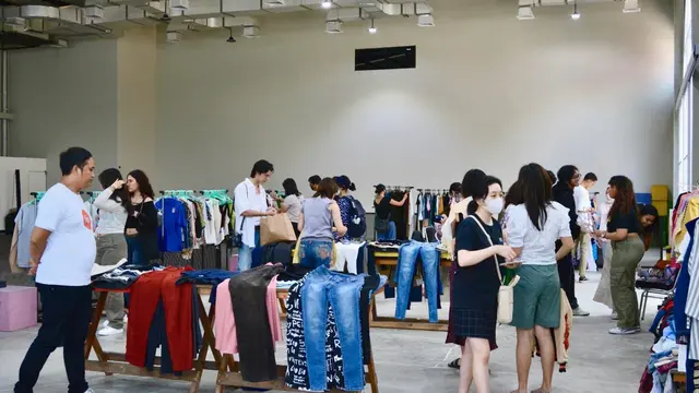 Sistem tukar pakaian di Apparel Stwap untuk tukar baju, credit: Tiara