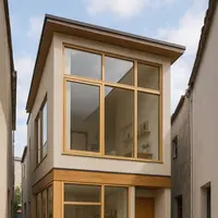 Model Rumah Japandi 2 Lantai 2025 di Gang Sempit/AI