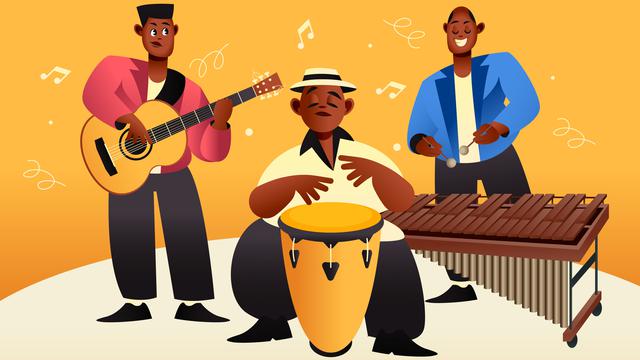 Ilustrasi musik tradisional