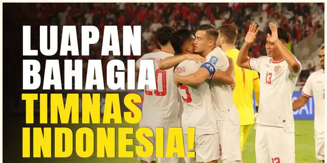 VIDEO: Ekspresi Gembira Timnas Indonesia, Setelah Meraih Kemenangan Perdana di Kualifikasi Piala Dunia 2026!