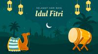 Ilustrasi Idulfitri, Idul Fitri, Lebaran. (Image by Freepik)