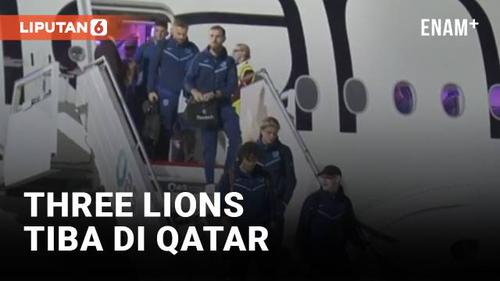 VIDEO: Timnas Inggris Piala Dunia 2022 Mendarat di Qatar