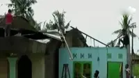 Puluhan bangunan rumah warga rusak, tidak ada korban jiwa namun kerugian diperkirakan mencapai ratusan juta rupiah.