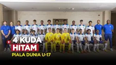 Berita video, motion grafis 4 negara yang diprediksi akan menjadi kuda hitam di piala dunia U-17 2023 di Indonesia.