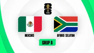 Prediksi Grup A Piala Dunia 2026: Meksiko vs Afrika Selatan.