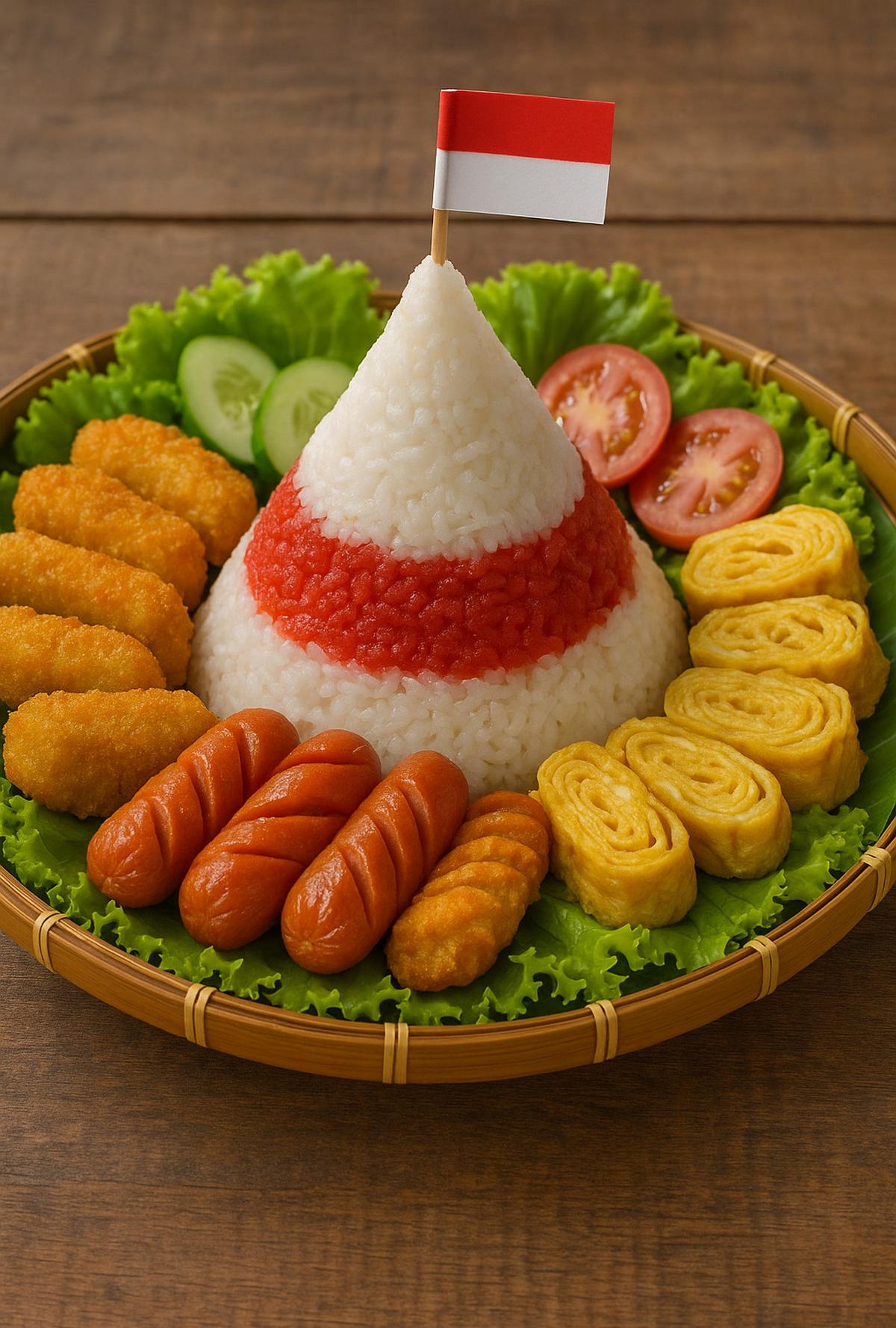 8 Ide Isi Tumpeng 17 Agustusan yang Unik dan Kreatif, Bukan Cuma Nasi Kuning