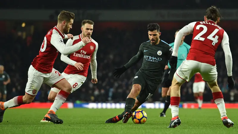 Manchester City Menang Telak di Markas Arsenal