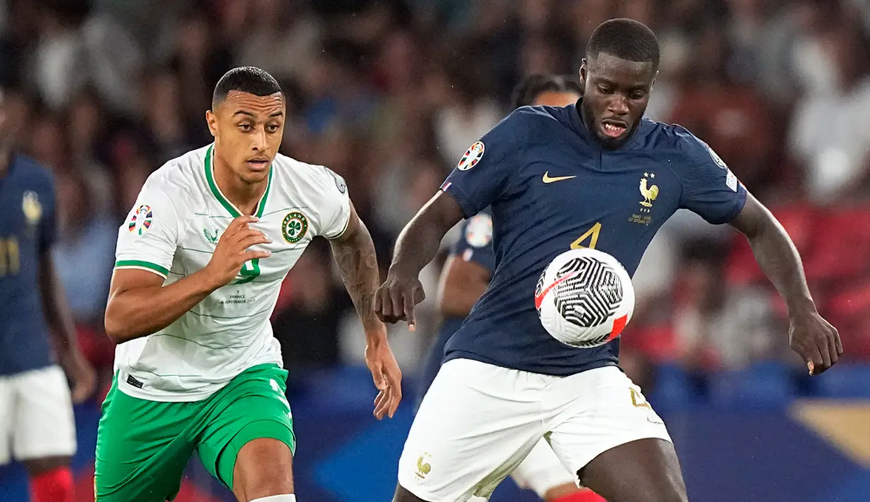 Namun, meski terus menerus menekan lini belakang Irlandia, Kylian Mbappe dan kawan-kawan masih kesulitan menceta gol. (AP Photo/Michel Euler)