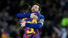 Ansu Fati - Penyerang muda dengan sederet rekor fantastis ini merupakan pemain harapan Barcelona di masa depan. Fati digadang-gadang mampu menjadi penerus Lionel Messi, terlebih kini ia juga telah mewarisi nomor punggung 10 milik sang legenda. (AFP/Lluis Gene)