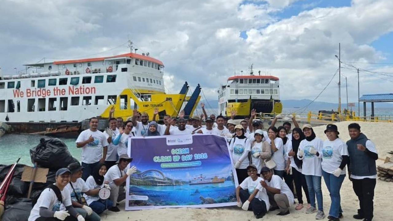ASDP Perkuat Komitmen Pelestarian Laut, Kumpulkan 13 Ton Sampah Demi Kelancaran Logistik Nasional