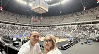 Potret kebersamaan Tiko dan BCL saat menonton basket, sumber Instagram: @tikoaryawardhana