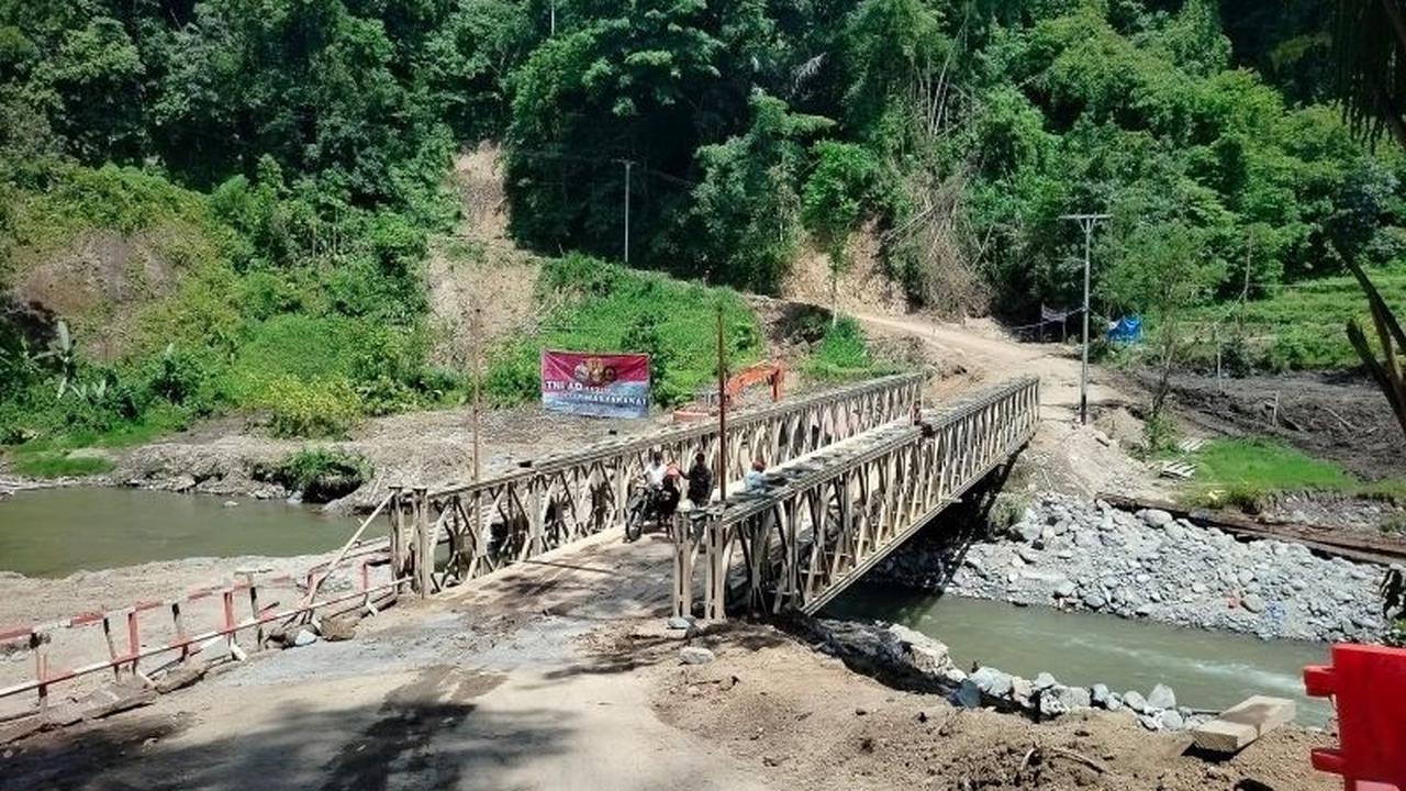 TNI Bangun Tujuh Jembatan Darurat, Pulihkan Akses Bencana Agam